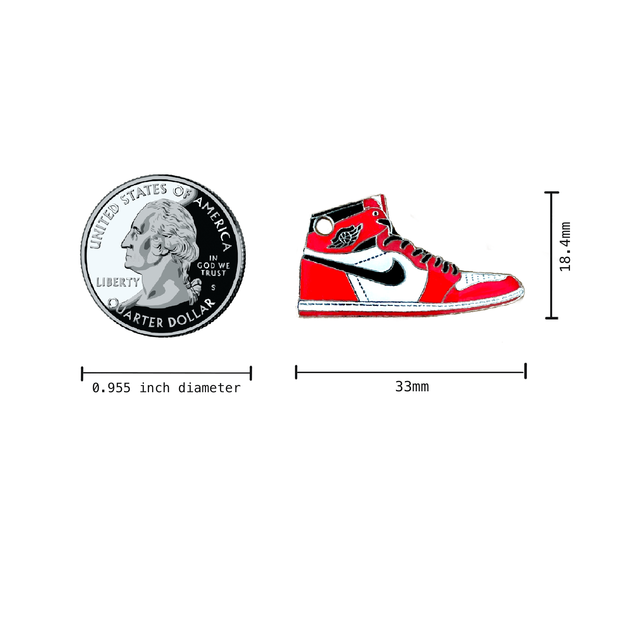 sneaker pet id tag