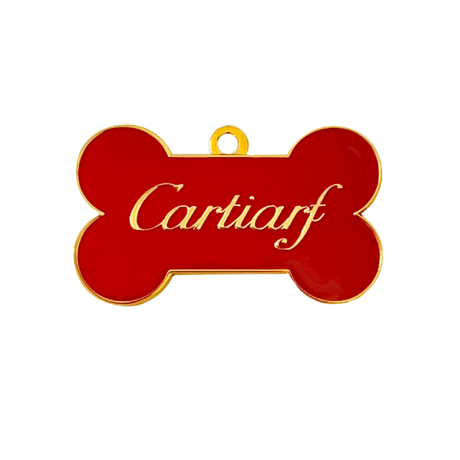 Cartiarf Cartier Jewelry Parody Luxury Love Collection Enamel Pet Tag
