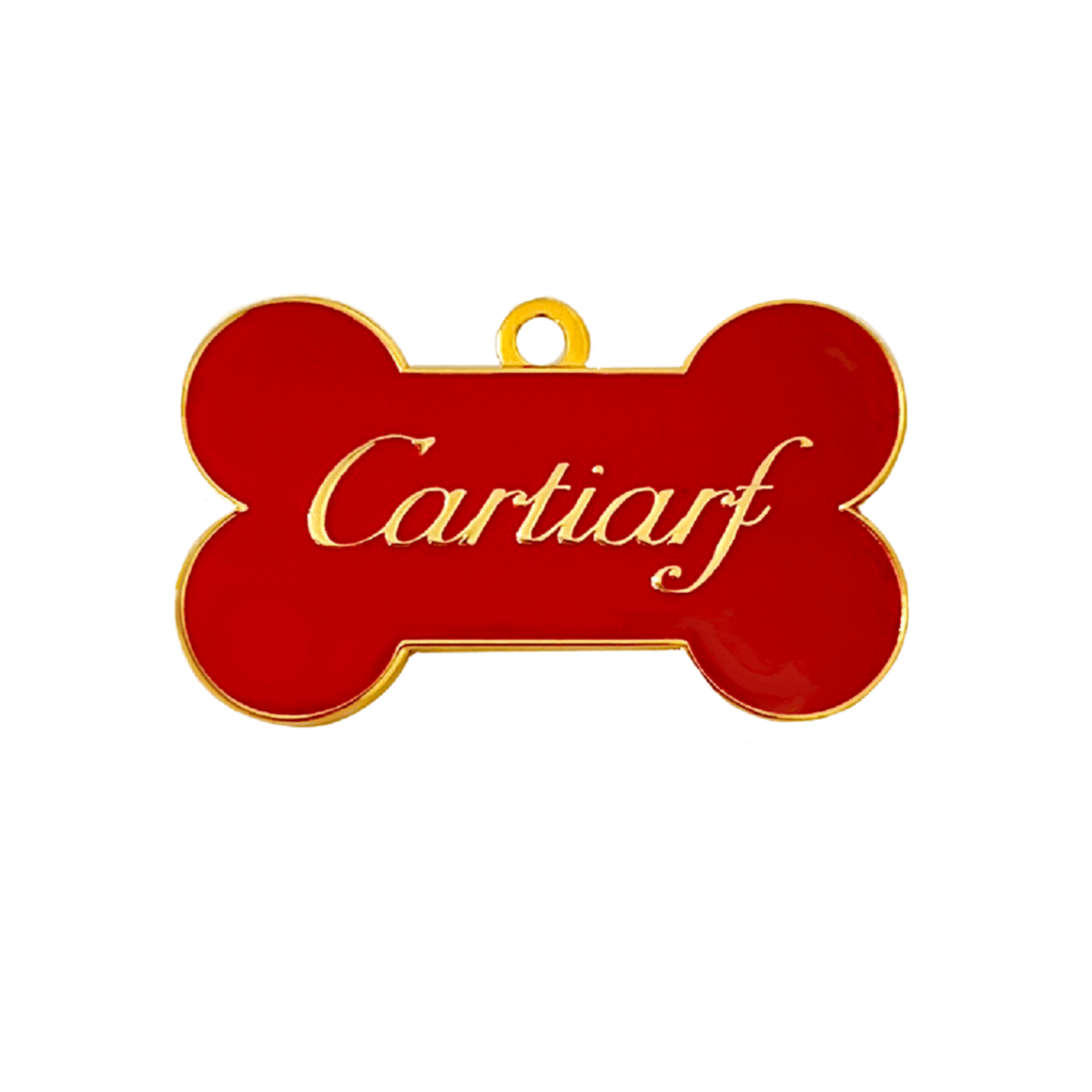 Cartiarf Cartier Jewelry Parody Luxury Love Collection Enamel Pet Tag