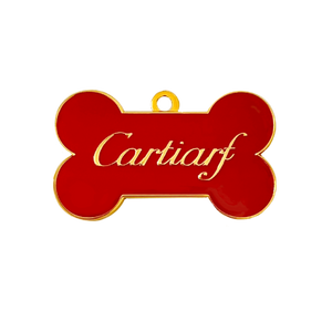 Cartiarf Cartier Jewelry Parody Luxury Love Collection Enamel Pet Tag