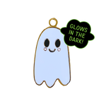 Load image into Gallery viewer, Kawaii Cute Ghost Pet ID Tag Dog Tag Cat Tag. Glow in the dark Pet Tag
