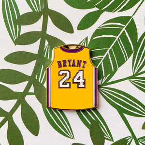 mamba lakers jersey pet id tag on floral background