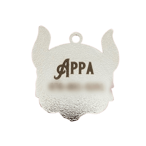 Anime Art Avatar Last Airbender ATLA Appa Enamel Pin Pet Tag Laser Engraving
