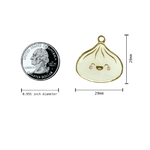 Load image into Gallery viewer, DUMPLING BAO SIOPAO ENAMEL DOG CAT COLLAR ID PET TAG MEASUREMENTS
