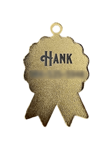 Cute Funny Dog Pet Tag Award Ribbon Goodest Boy Engraving