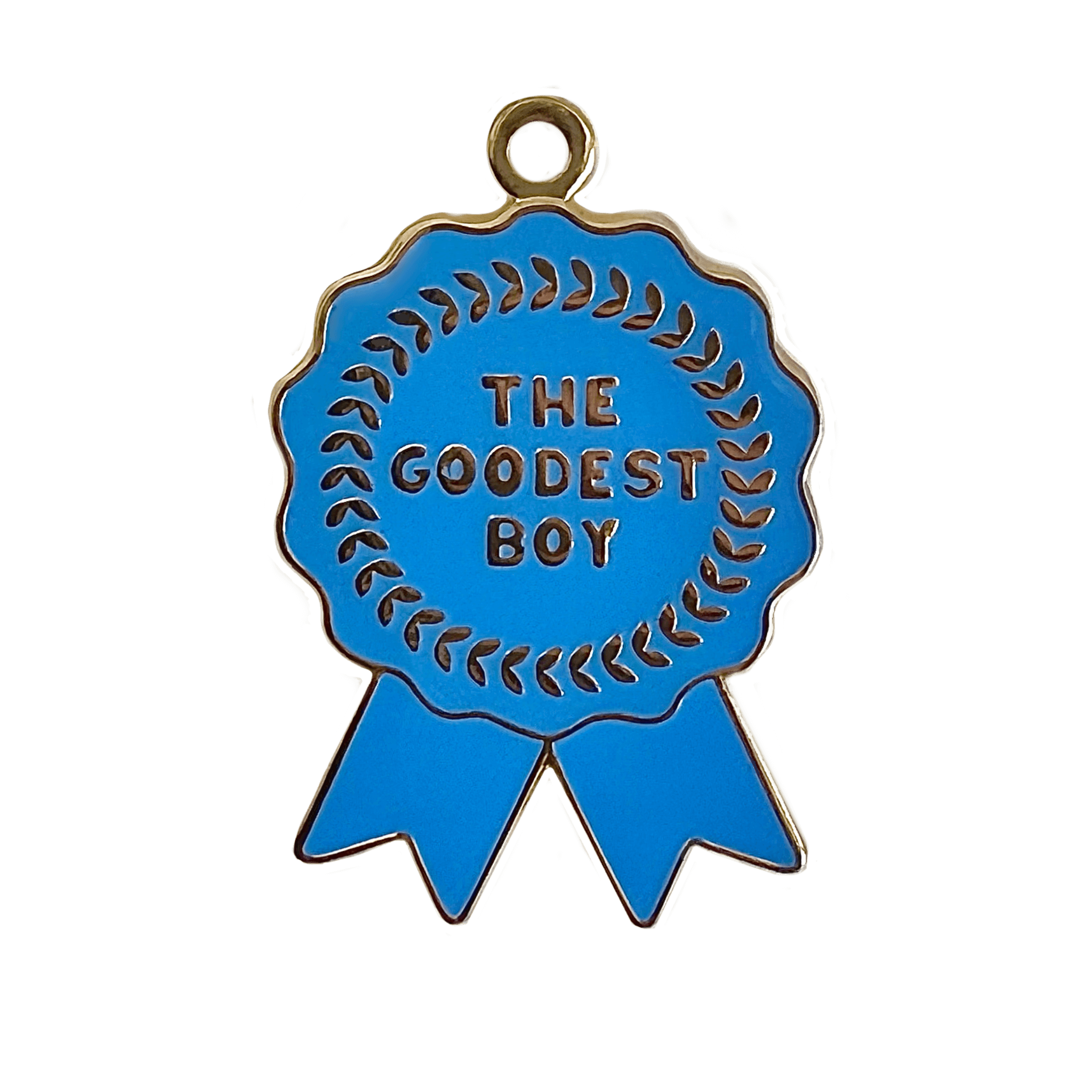 Cute Kawaii Funny Goodest Boy Ribbon Award Durable Pet Tag