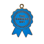 Load image into Gallery viewer, Cute Kawaii Funny Goodest Boy Ribbon Award Durable Pet Tag
