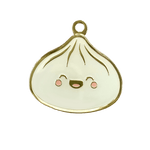 Load image into Gallery viewer, DUMPLING BAO SIOPAO FOODIE ENAMEL DOG COLLAR PET TAG
