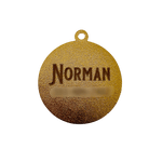 Load image into Gallery viewer, Round Enamel Pin Lost Dog Pet Tags Laser Engraving
