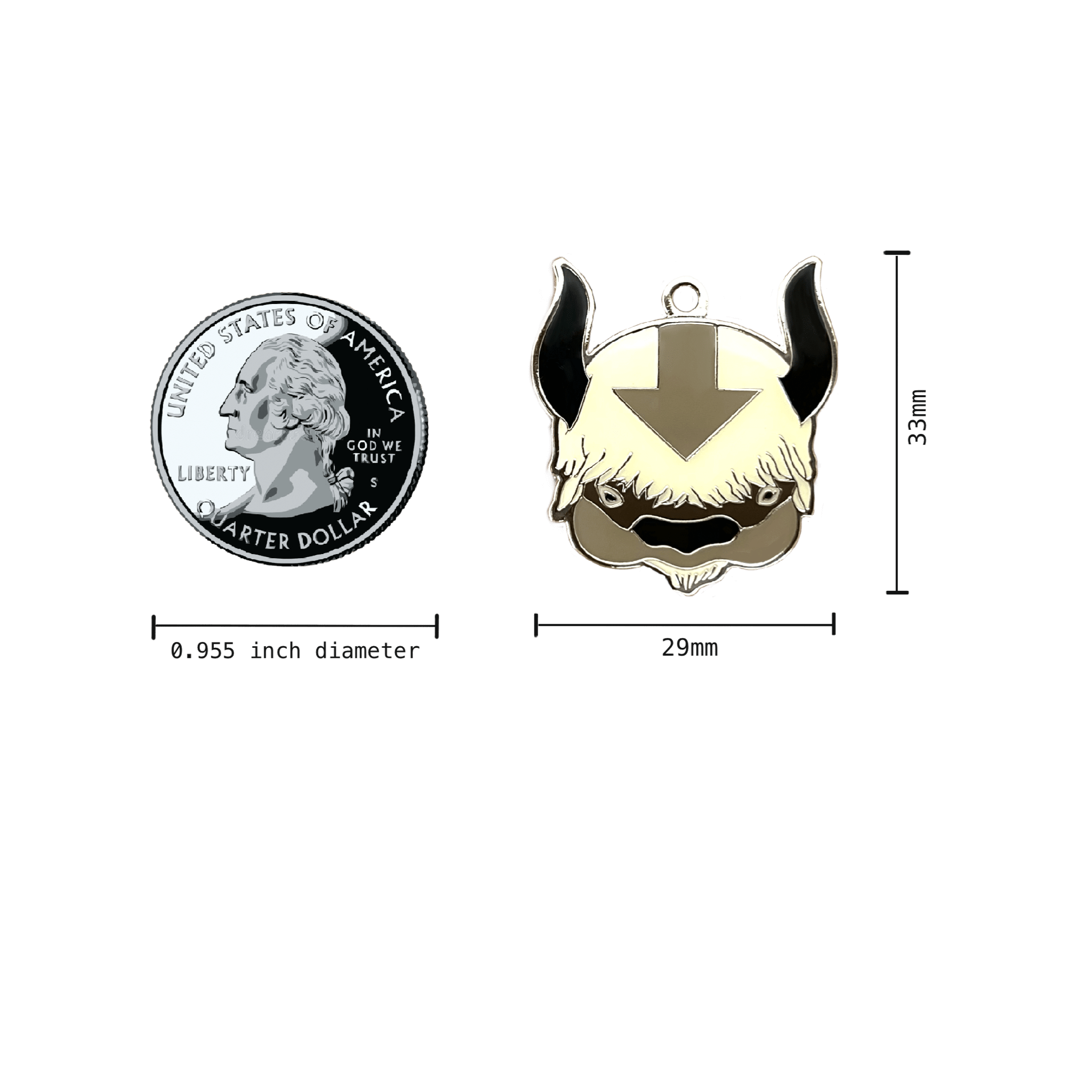 Cute Flying Bison Kawaii Pet Tag